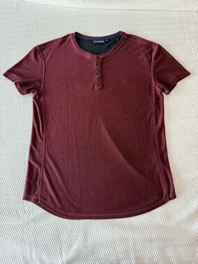 Men's Burgundy Short-Sleeve Kolby Tee